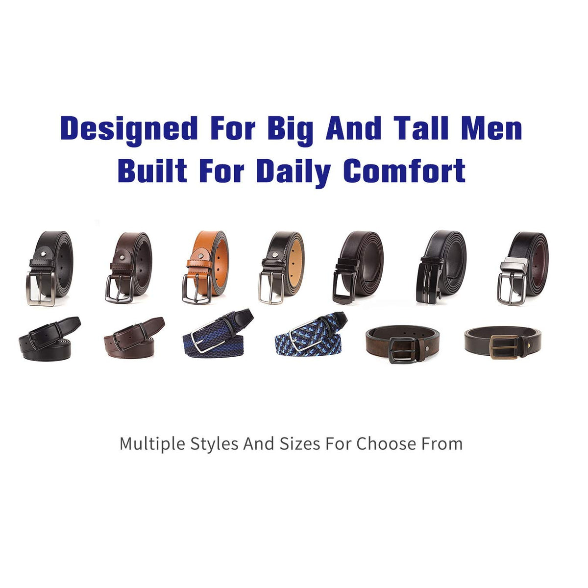 SAMBATA extra-long belt spans 36 to 100 inches for many sizes