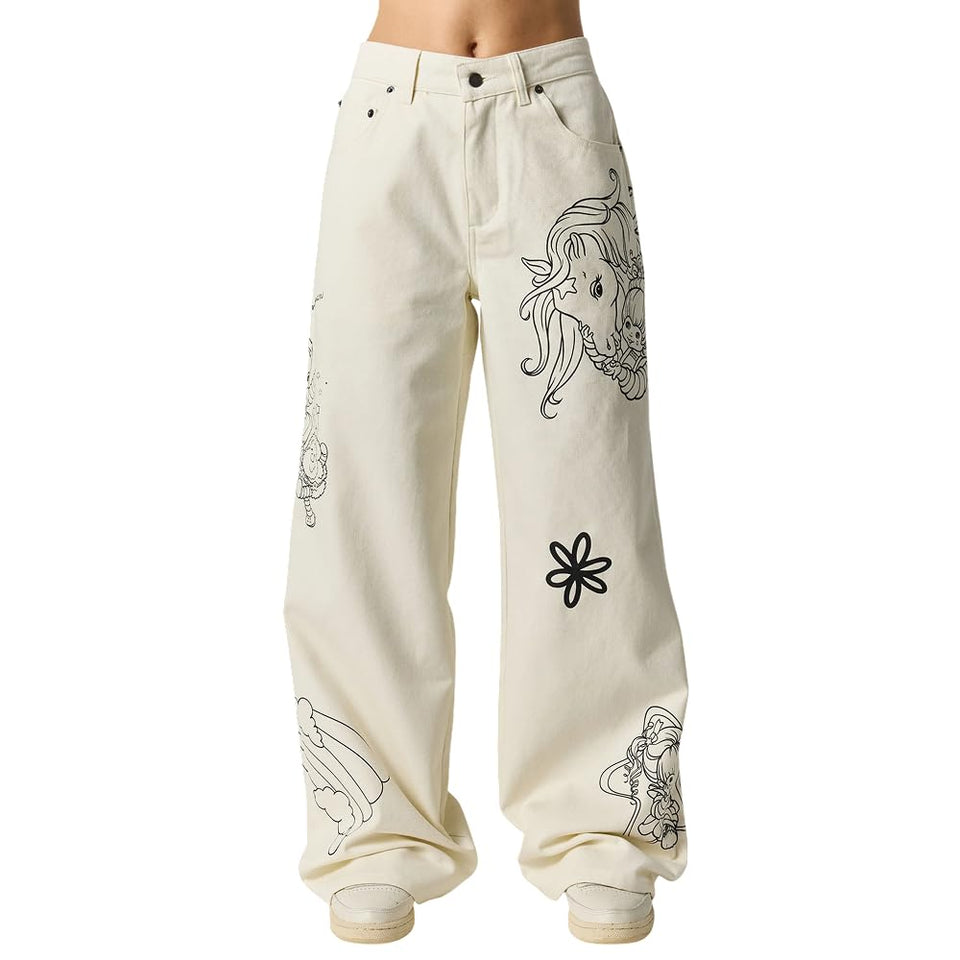 Samii Ryan Rainbow Brite canvas pant front view, durable heavyweight fabric for daily wear.