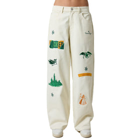 Samii Ryan Wicked x Wicked Pants front embroidery detail for everyday fan style.