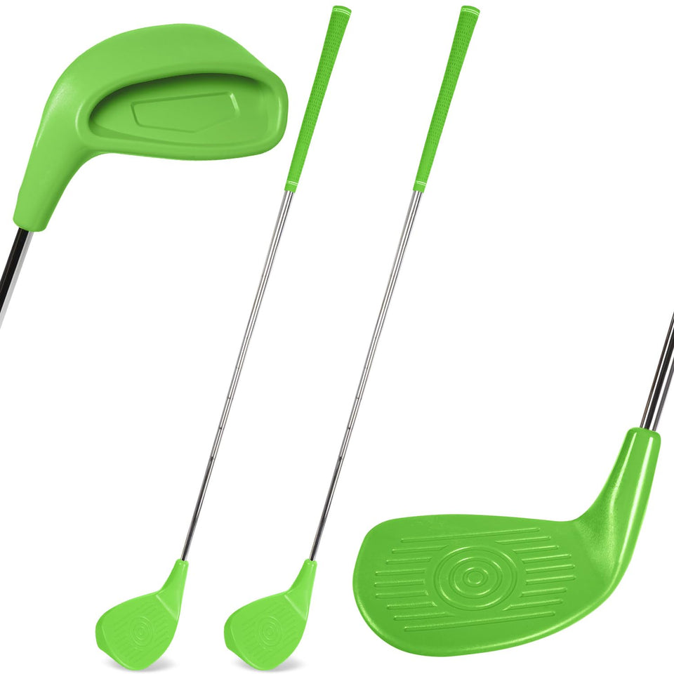Samorillo backyard golf clubs with oversized heads for forgiving shots in the yard.