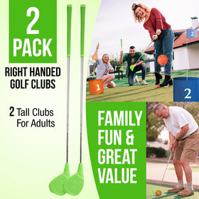Samorillo backyard clubs with steel shafts offer durable play on grass, sand, and dirt.