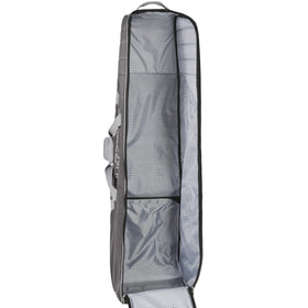 Samsonite soft-sided golf bag with 600D polyester protects clubs during air travel
