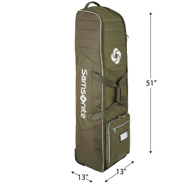 Durable 600D polyester on the Samsonite golf travel bag for frequent travelers
