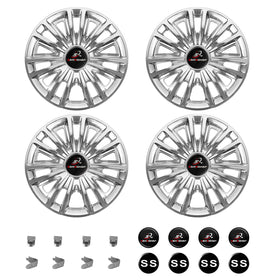 SAMXOMAP 8-inch chrome hub cap for EZGO TXT enhances wheel aesthetics with a showroom finish