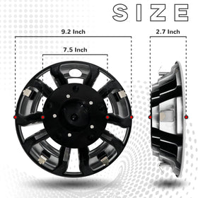 SAMXOMAP 8-inch hubcaps for Club Car Onward adding a polished chrome touch