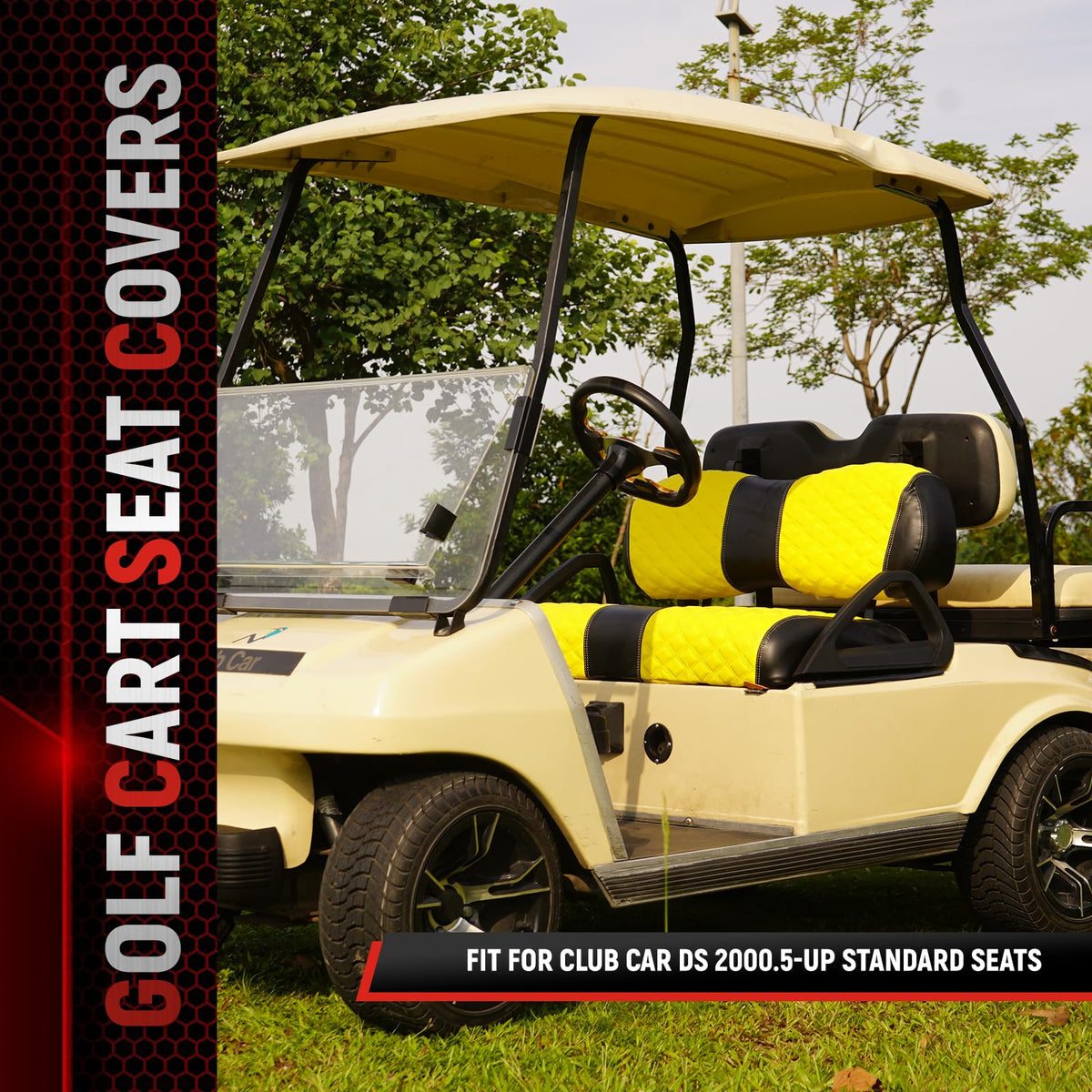 SAMXOMAP backrest seat cover adds premium look and protects against wear