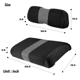 SAMXOMAP black and gray colorway blends with most golf carts