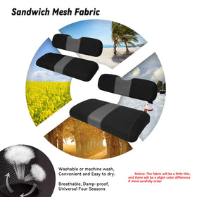 SAMXOMAP breathable mesh fabric close-up highlights air flow and comfort.
