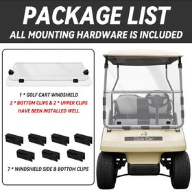 SAMXOMAP Club Car DS windshield protects against sun and rain on daily trips