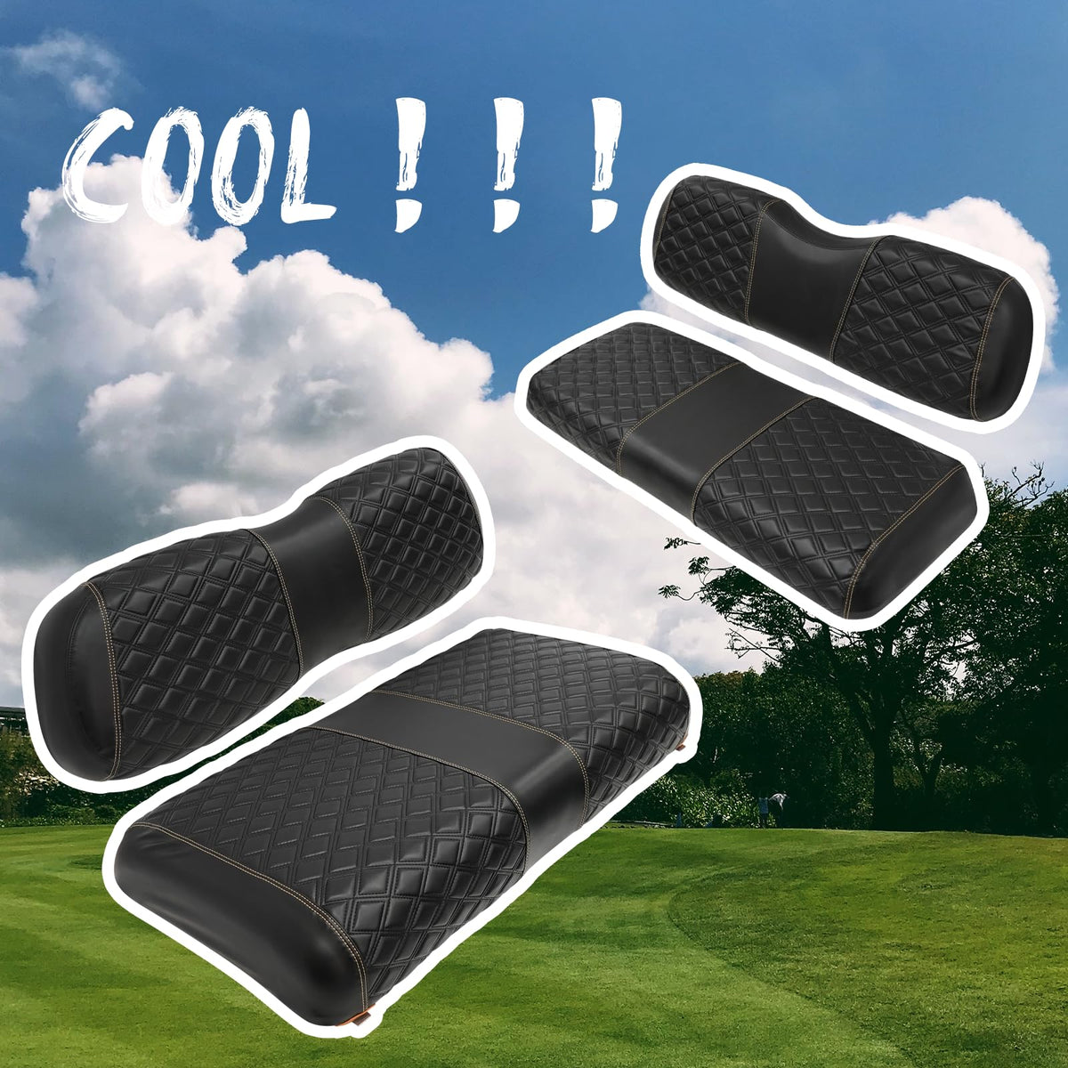 SAMXOMAP 4-piece set renews cart interior without replacing cushions.