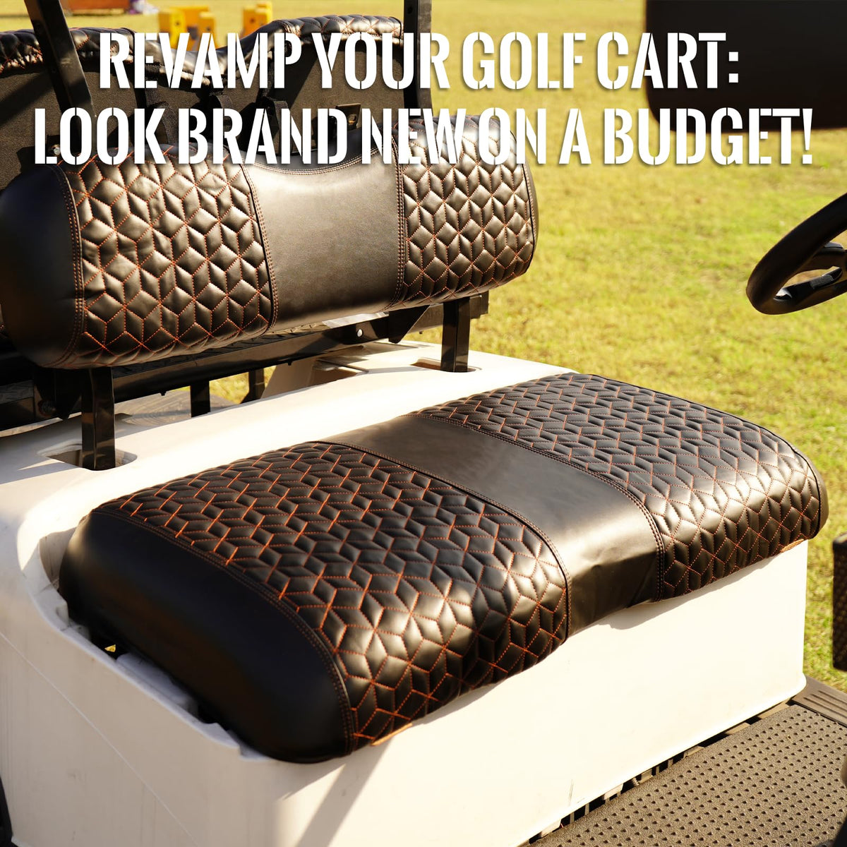 SAMXOMAP diamond-stitched quilted seat covers add refined style