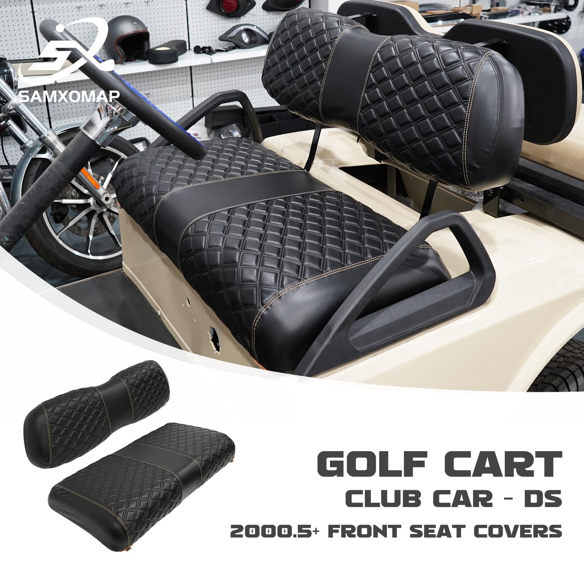 SAMXOMAP diamond-stitch seat cover adds premium look and comfort