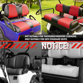 SAMXOMAP diamond stitch seat cover detail for durability and premium look.