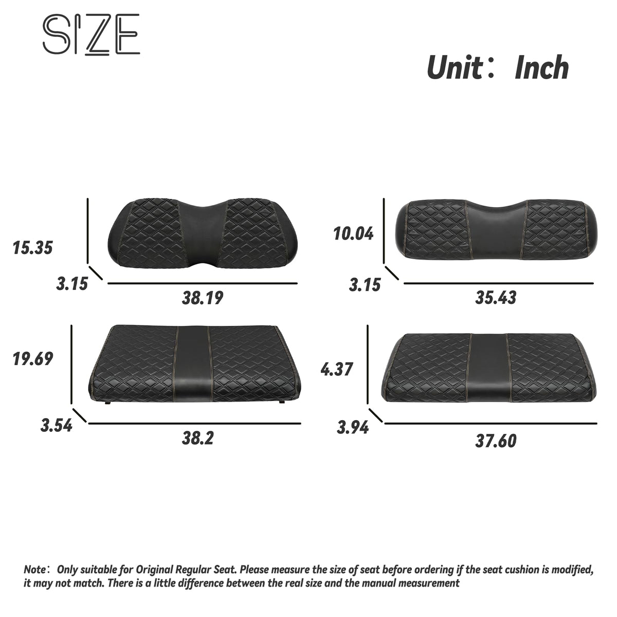 SAMXOMAP diamond stitch design seat cover adds comfort and style