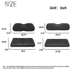 SAMXOMAP diamond stitch design seat cover adds comfort and style