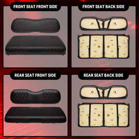 SAMXOMAP premium seat covers keep shape and comfort over time on the course.