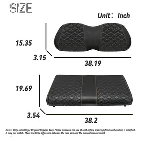SAMXOMAP durable, sun-scratch resistant fabric protects seats.