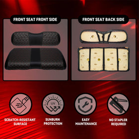 SAMXOMAP easy-clean spills with damp cloth keeps seats looking new
