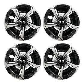 SAMXOMAP 4-pack hubcaps provide snug fit and a quiet ride.
