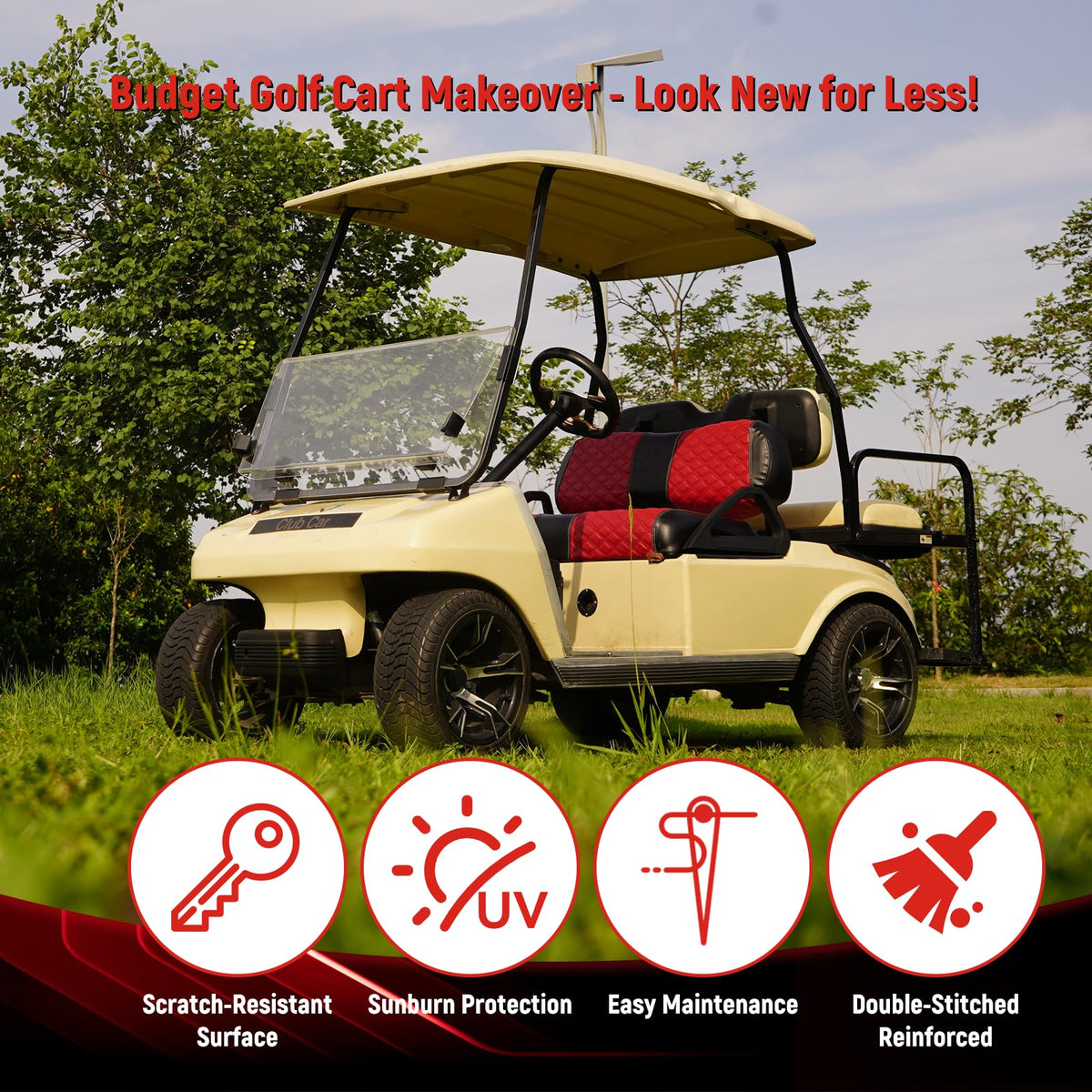 SAMXOMAP easy-install straps and buckle help quick, nail-free fitting.