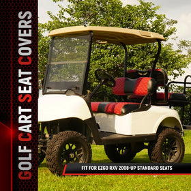 SAMXOMAP 2pc front seat set deep red adds style and quick upgrade.