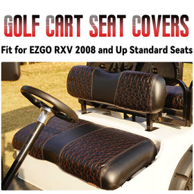 SAMXOMAP EZGO RXV front-seat 2-piece kit enables quick tool-free installation