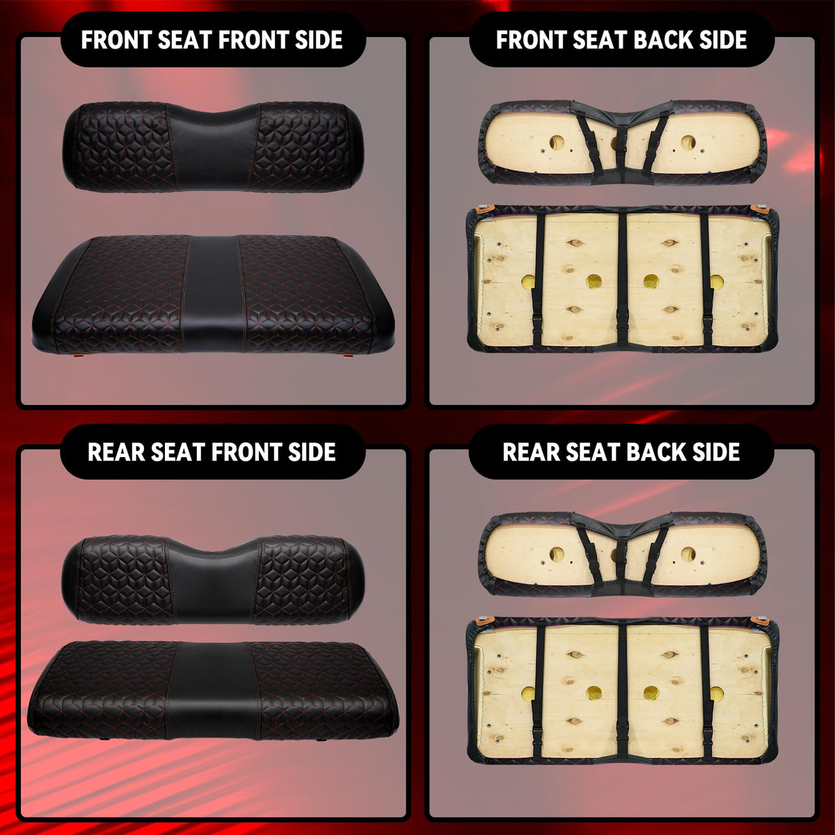 SAMXOMAP EZGO TXT breathable foam layer enhances comfort on long drives.