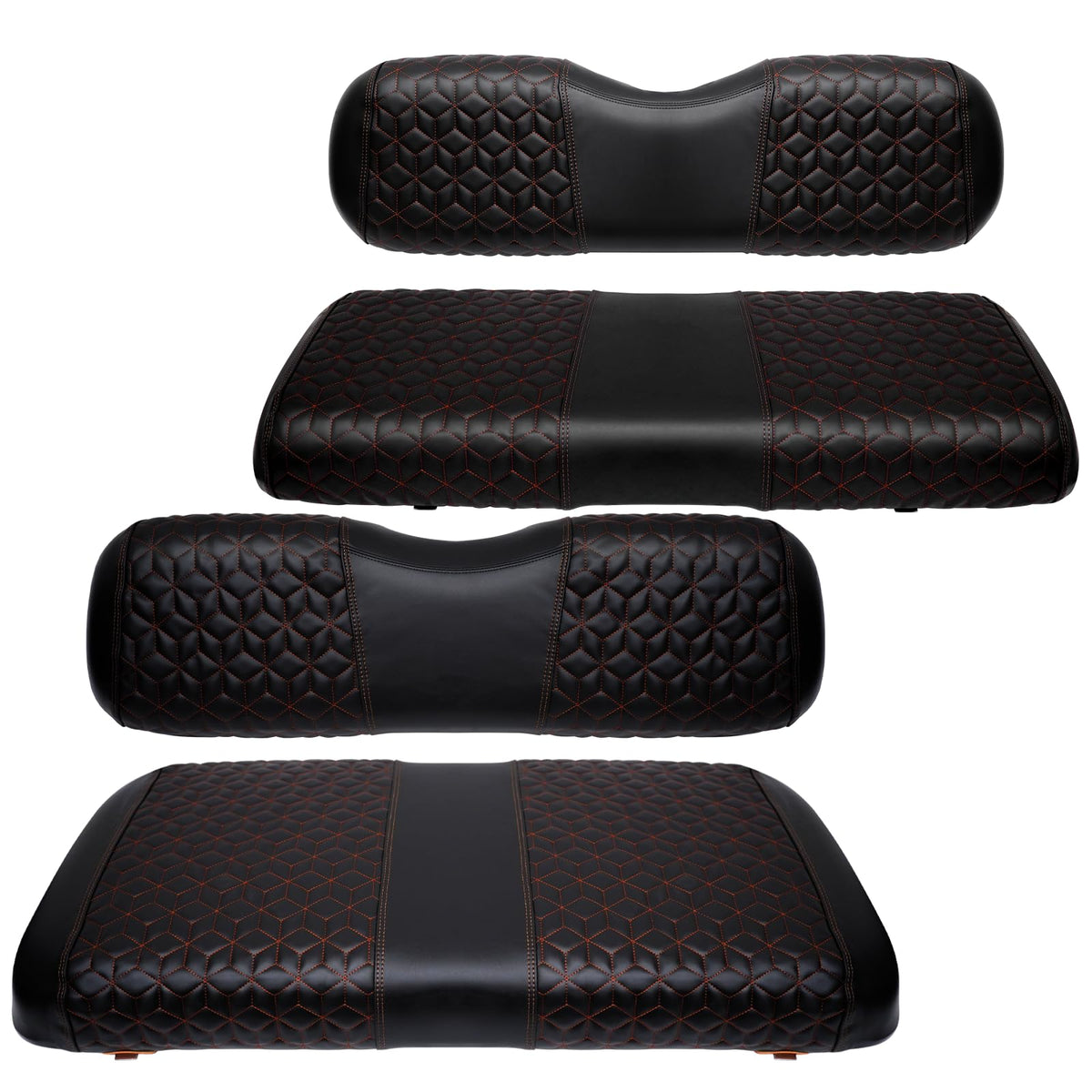 SAMXOMAP EZGO TXT front base cover protects OEM seats and refreshes the cabin.
