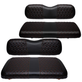 SAMXOMAP EZGO TXT front base cover protects OEM seats and refreshes the cabin.