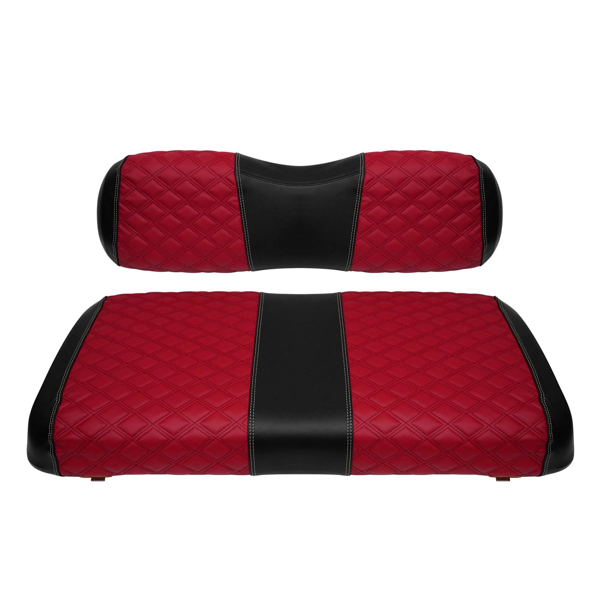 SAMXOMAP EZGO TXT front seat cover in deep red 2-piece set for a refreshed look