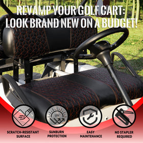 SAMXOMAP EZGO TXT rear base cover shields seats during daily rides.