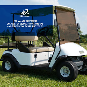 SAMXOMAP EZGO TXT windshield 180-degree coverage for full visibility.