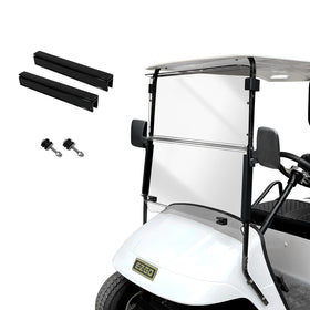 SAMXOMAP EZGO TXT windshield with foldable design for UV protection.