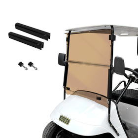 SAMXOMAP EZGO TXT windshield front view with clear sightline and UV protection.