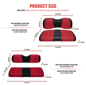 SAMXOMAP four-piece golf cart seat set compatible with Yamaha Drive