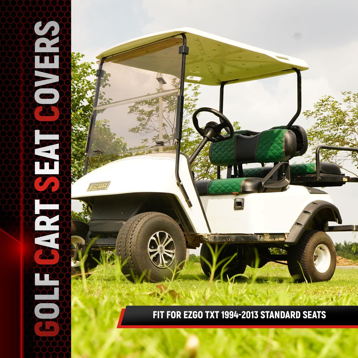 SAMXOMAP backrest seat cover detail highlighting premium material and fit.