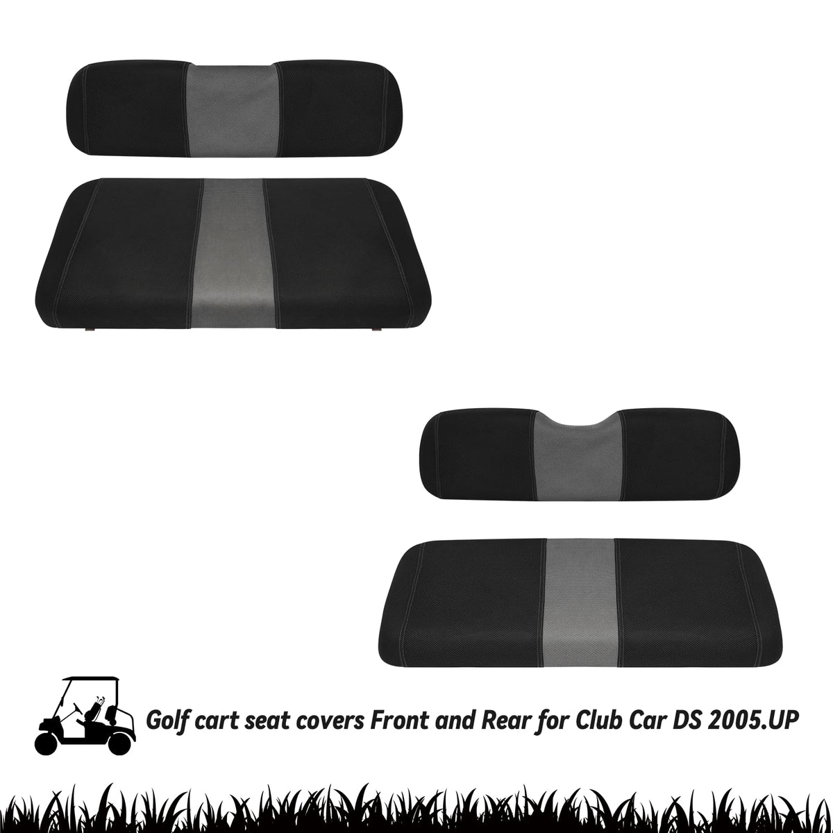 SAMXOMAP front seat backrest and bench cover with buckles for secure fit.