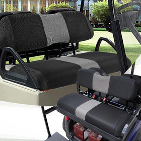 SAMXOMAP front seat cover for Club Car DS protects upholstery from spills.