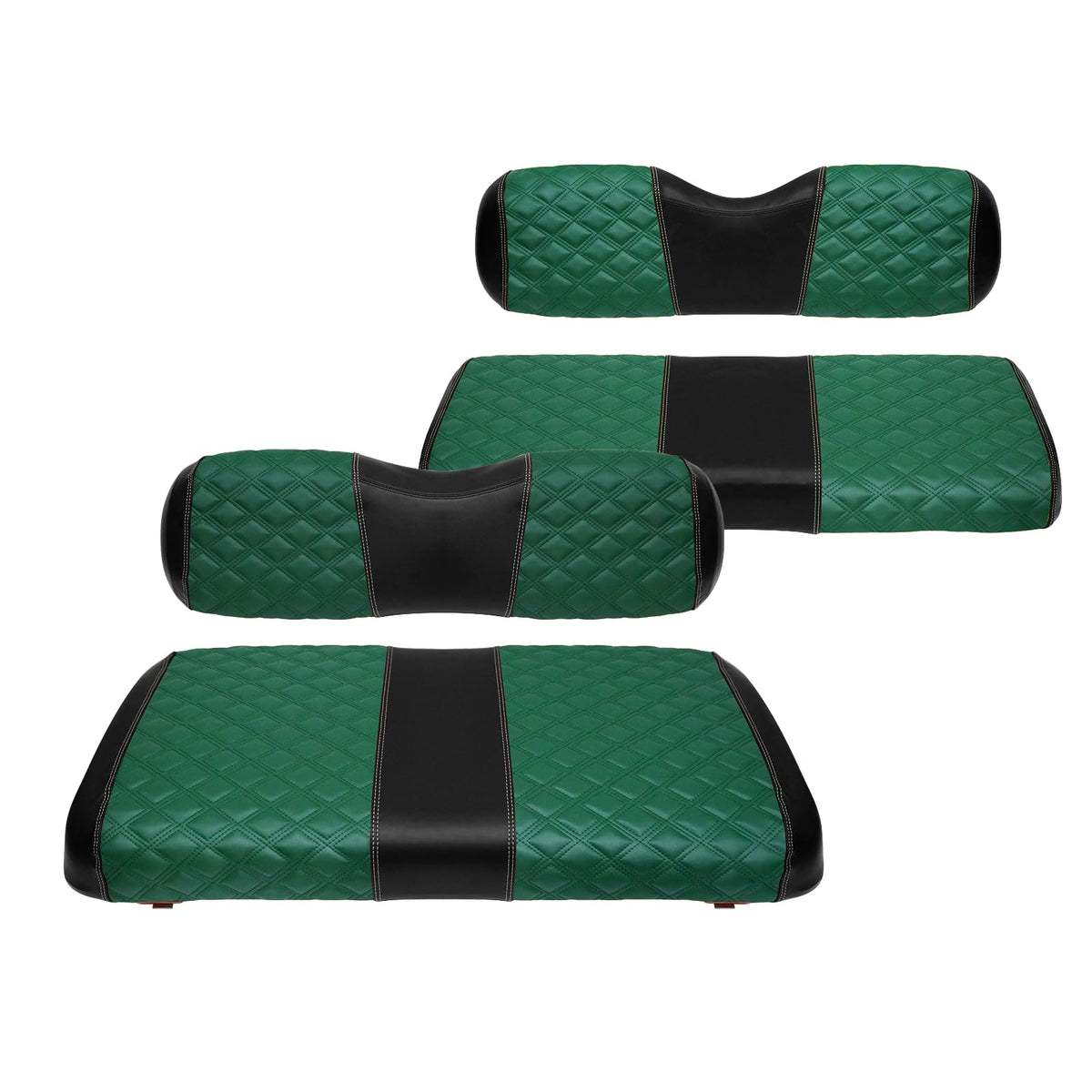 SAMXOMAP front seat cover with diamond stitching protects EZGO TXT seats for durability