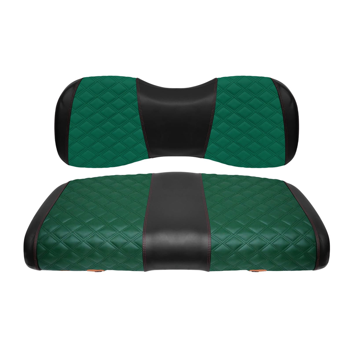 SAMXOMAP front seat covers for Yamaha Drive green upgrade your golf cart interior.