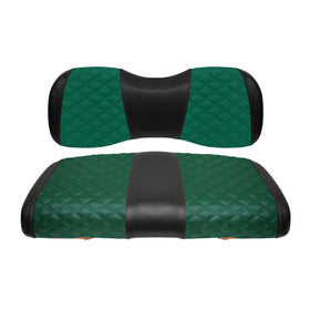 SAMXOMAP front seat covers for Yamaha Drive green upgrade your golf cart interior.
