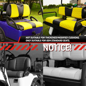 SAMXOMAP golf cart seat cover with diamond stitching for premium look and durability