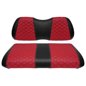 SAMXOMAP golf cart front seat cover in deep red provides waterproof protection.