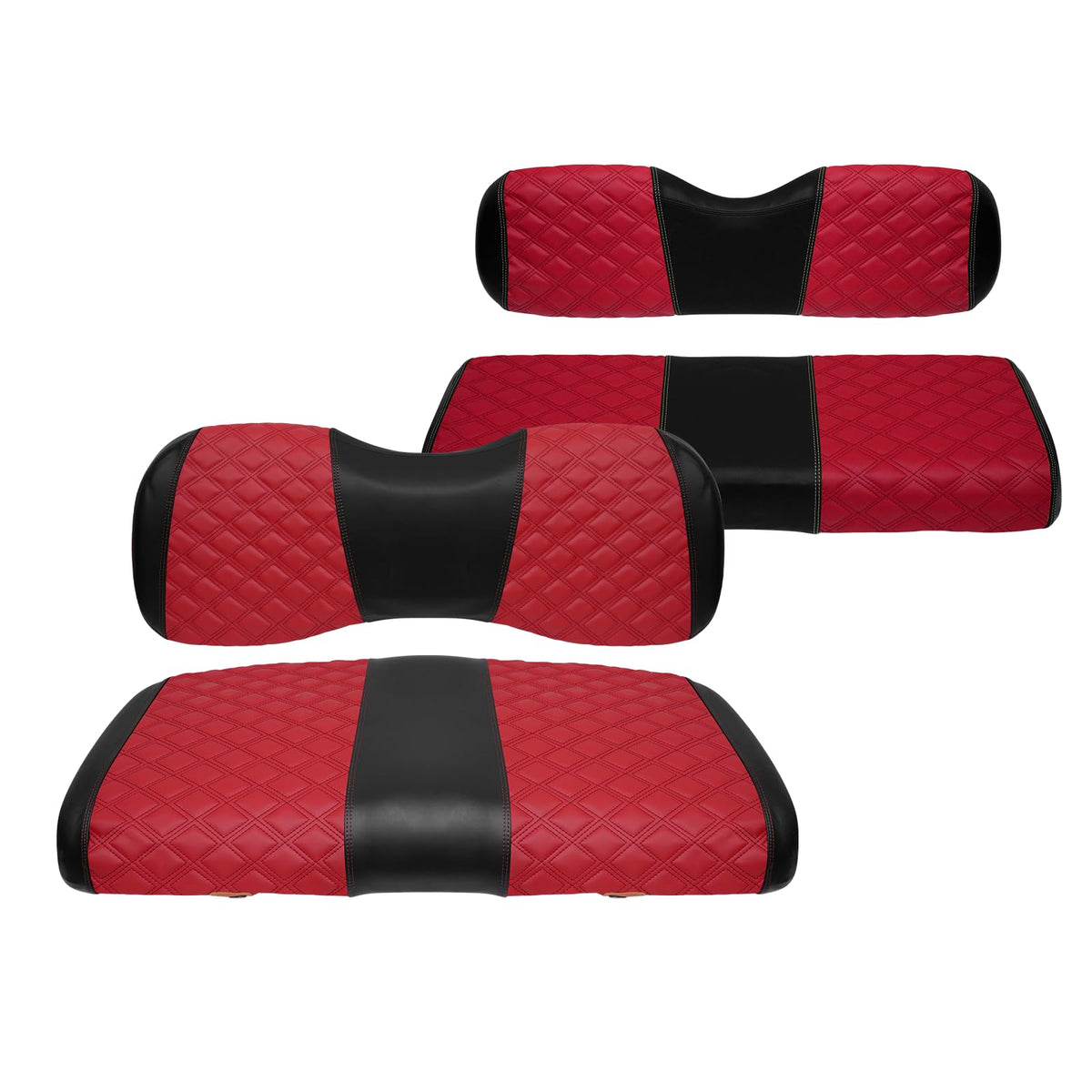 SAMXOMAP golf cart front seat cover with diamond stitching for durable protection