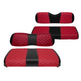 SAMXOMAP golf cart front seat cover with diamond stitching improves durability and style.