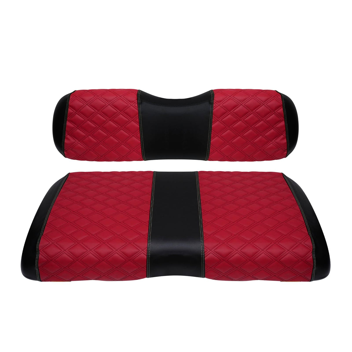 SAMXOMAP golf cart front seat cover on EZGO RXV protects and refreshes the seat.