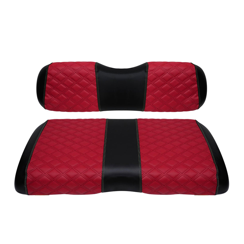 SAMXOMAP golf cart front seat cover on EZGO RXV protects and refreshes the seat.