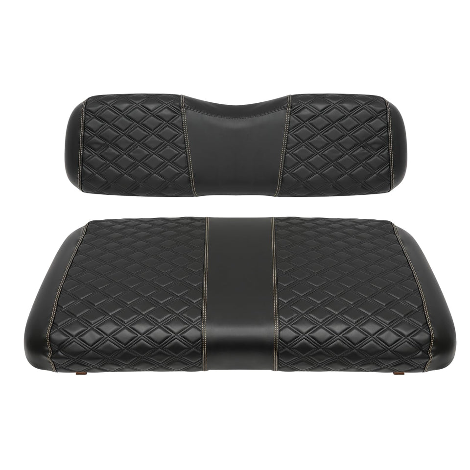 SAMXOMAP EZGO TXT front-seat cover with diamond stitching for refreshed look
