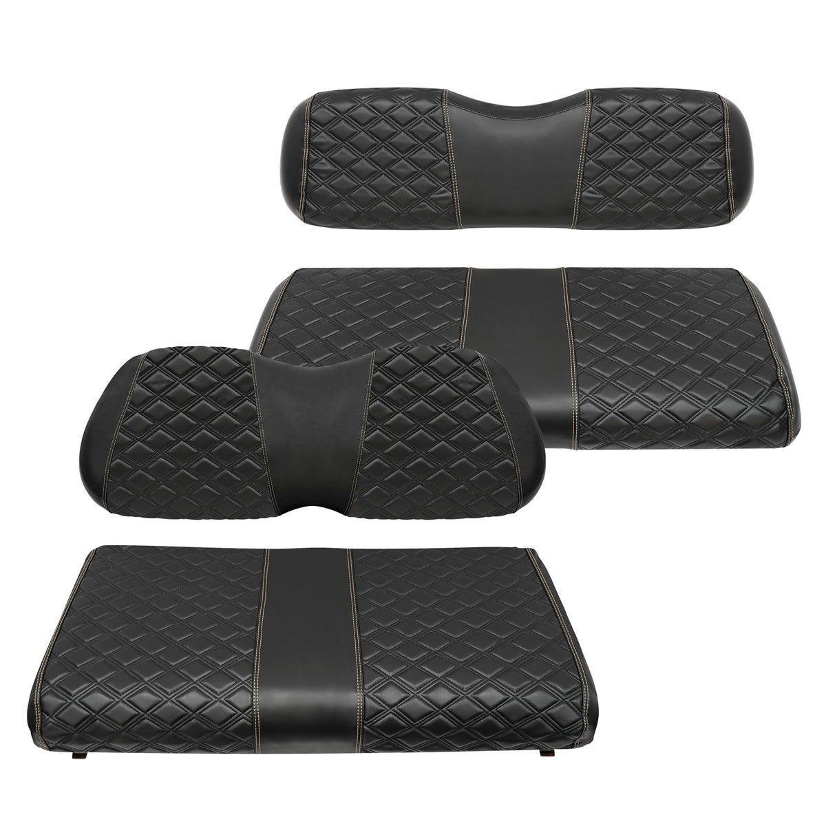 SAMXOMAP front seat cover for golf cart with waterproof protection and a premium look