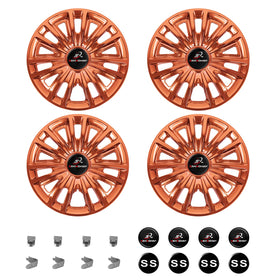 SAMXOMAP copper 8-inch hub cap close-up showing a durable finish